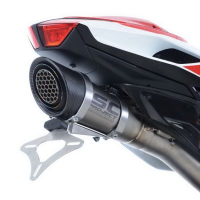 Držák SPZ, MV Agusta F4 RC With SC Project Exhaust, nerezová